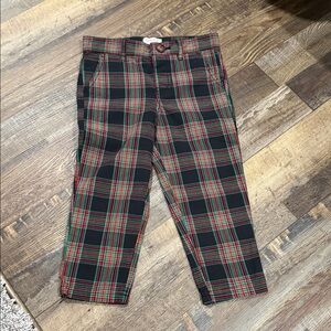 Plaid Christmas themes toddler boy pants